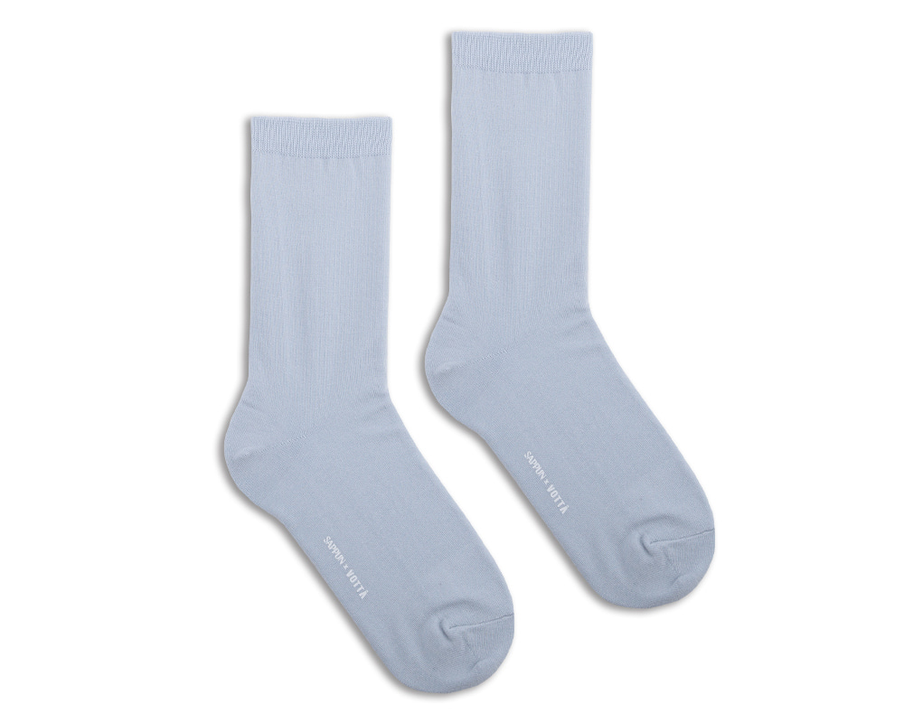 [SAPPUN x VOTTA] Solid Basic Socks - Sky Blue