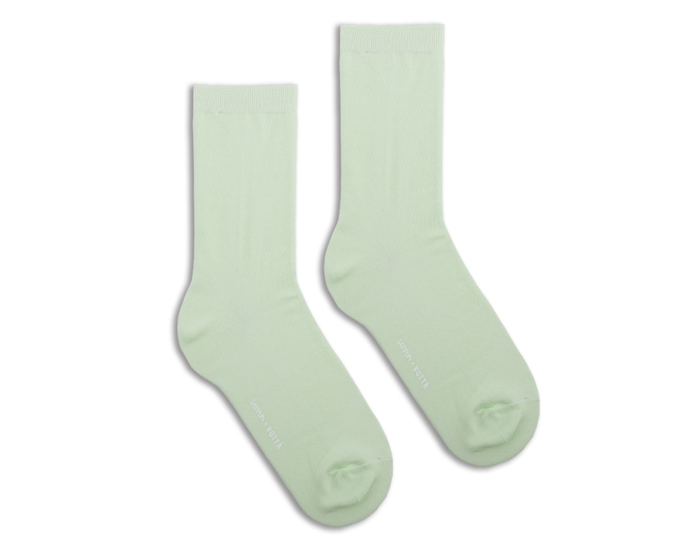 [SAPPUN x VOTTA] Solid Basic Socks - Mint Green