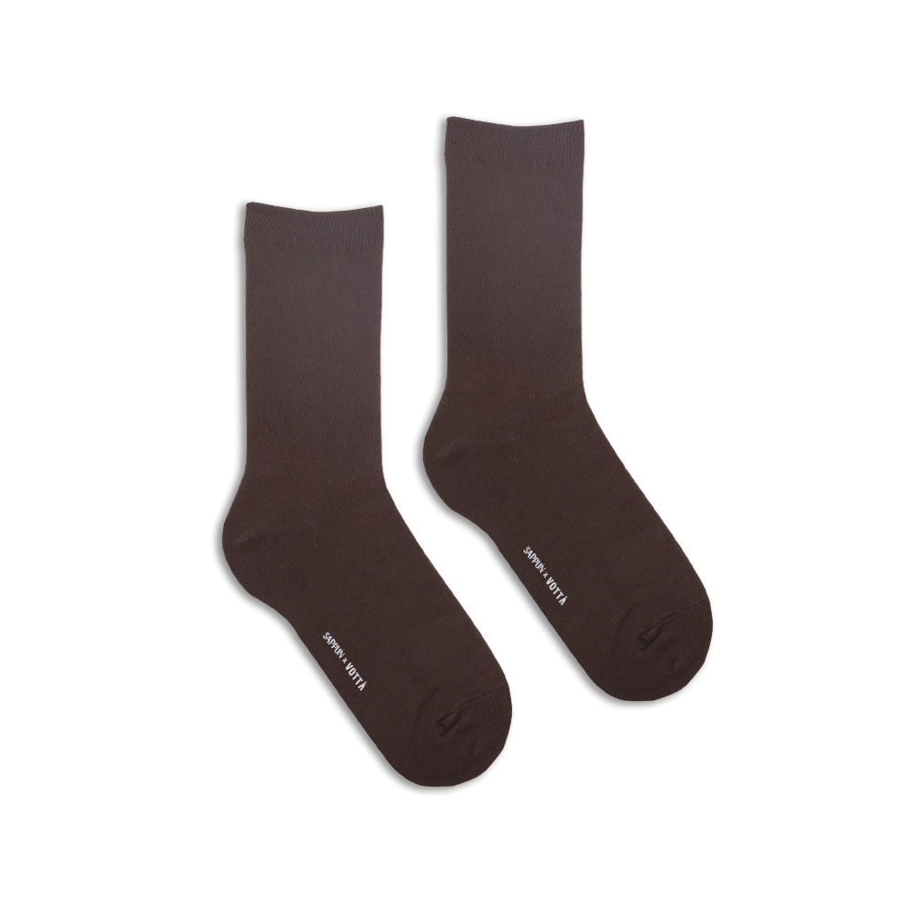 [SAPPUN x VOTTA] Solid Basic Socks - Brown